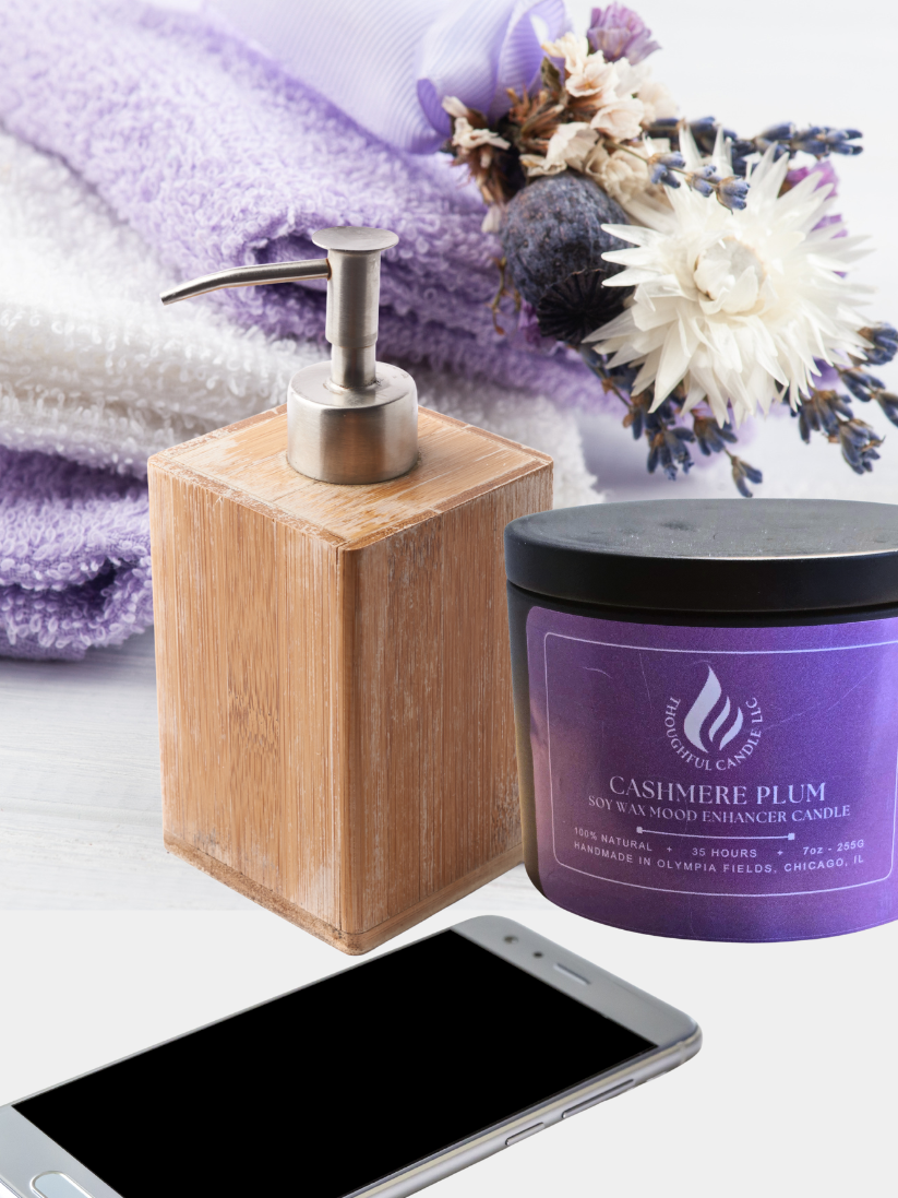 Cashmere Plum Soy Scented Candle - Mood Enhancer