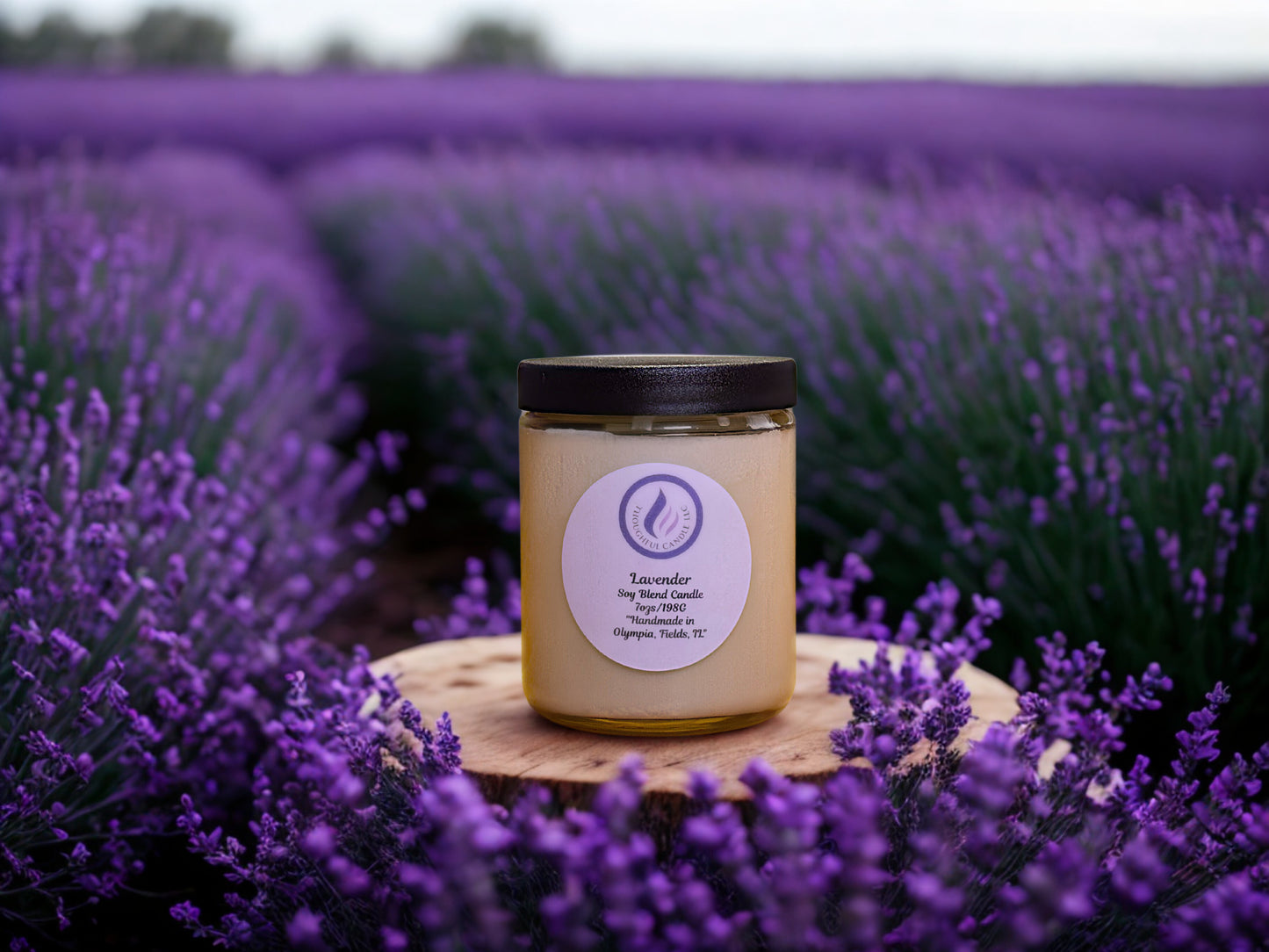 Lavender Candle Soy Scented Candle - Mood Enhancer